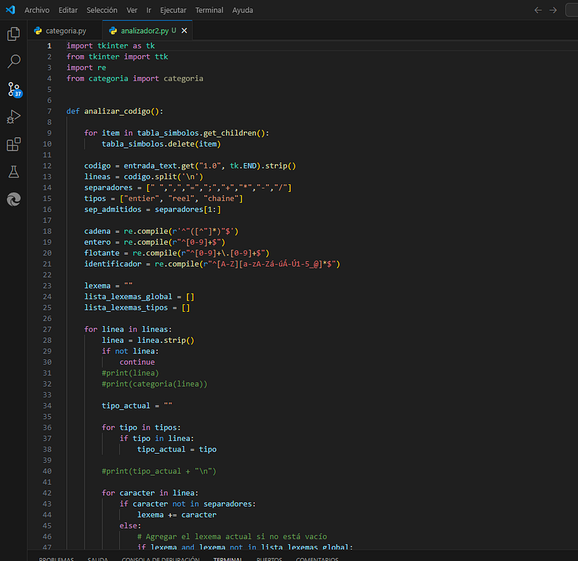 compilador de una expresión regular 1