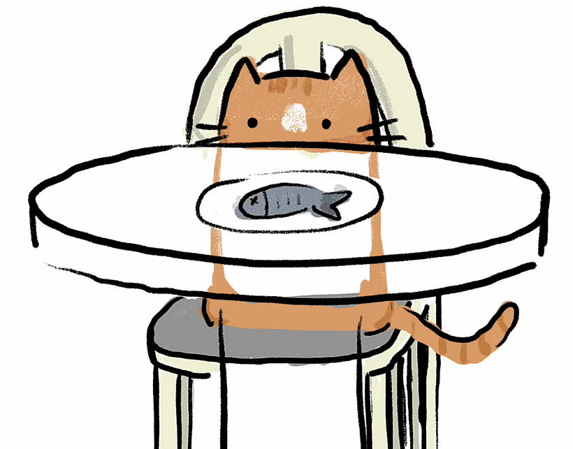 Peach Behind the Table 3