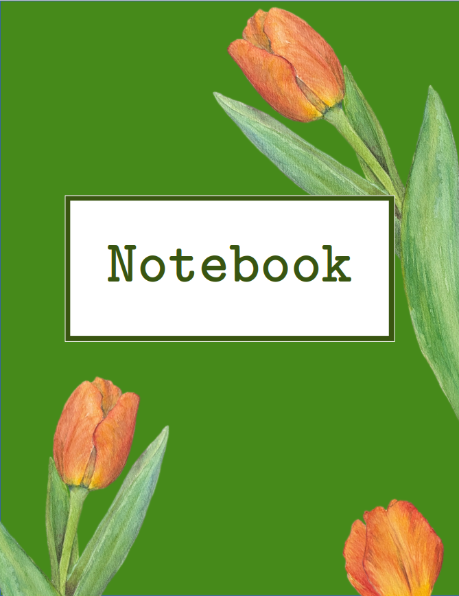 Tulip stationary set 3