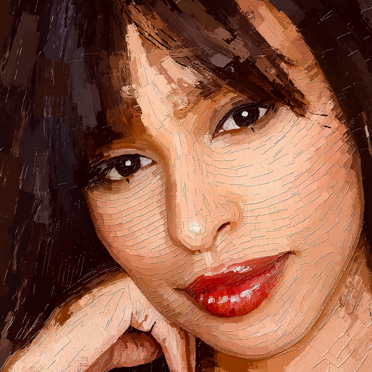 Fashion Brazilian Woman Roberta Santos by Rod Lovell - Portrait Painting | Bonus 200+ Free Procreate Brushes 6