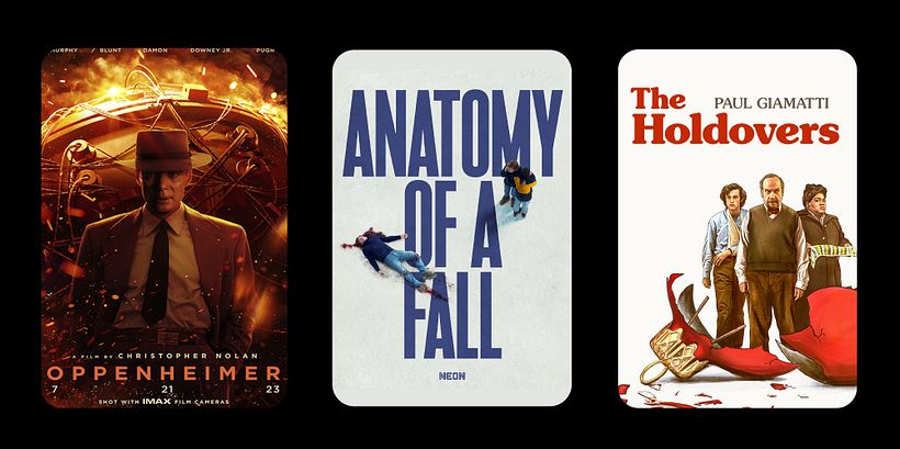 Oppenheimer, Anatomy of a Fall y The Holdovers