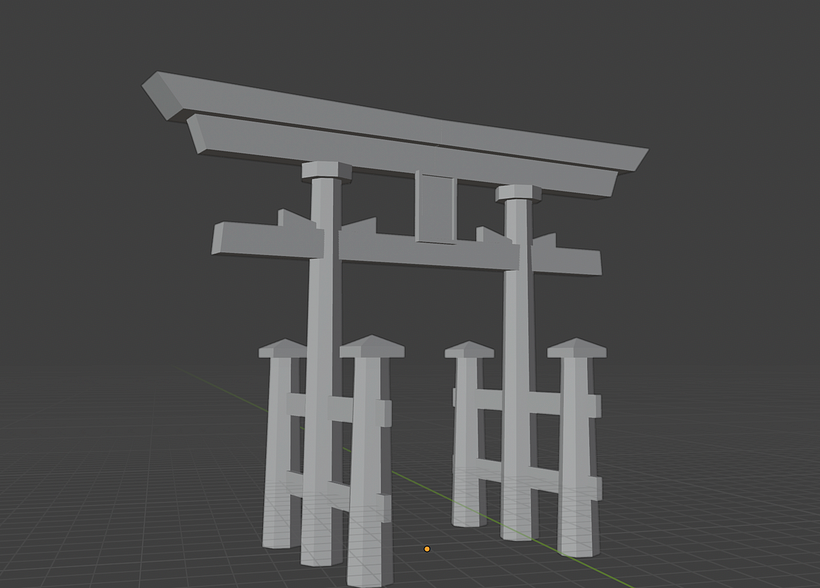 Bahía con Torii_Proyecto Final de Modelado de Escenarios 4