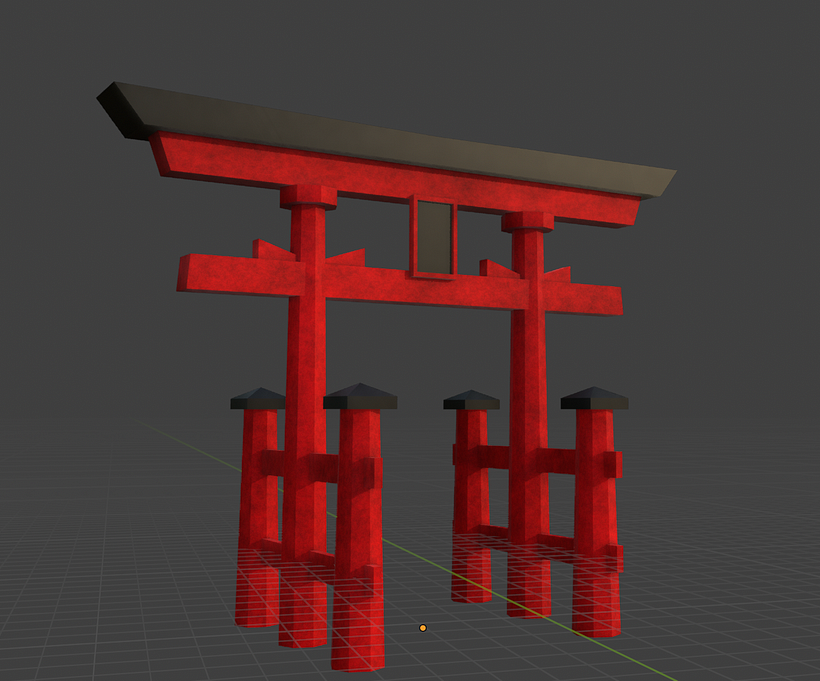 Bahía con Torii_Proyecto Final de Modelado de Escenarios 5