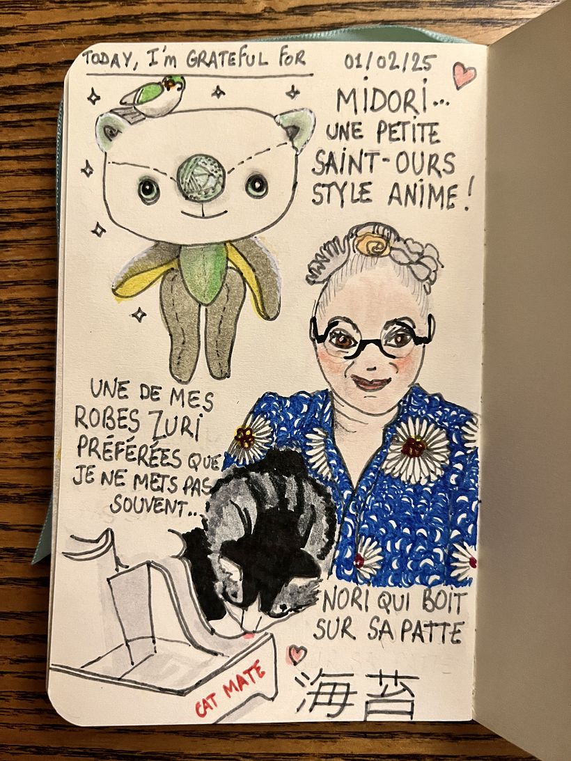 Carnet de gratitude : February 2025 sketchbook 1