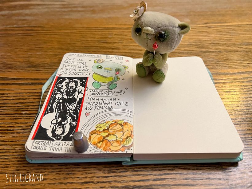 Carnet de gratitude : February 2025 sketchbook 1