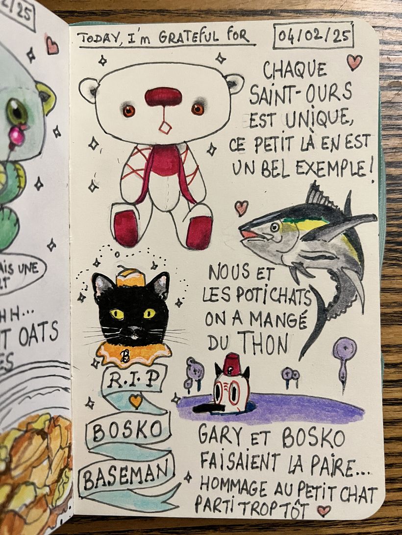 Carnet de gratitude : February 2025 sketchbook 1