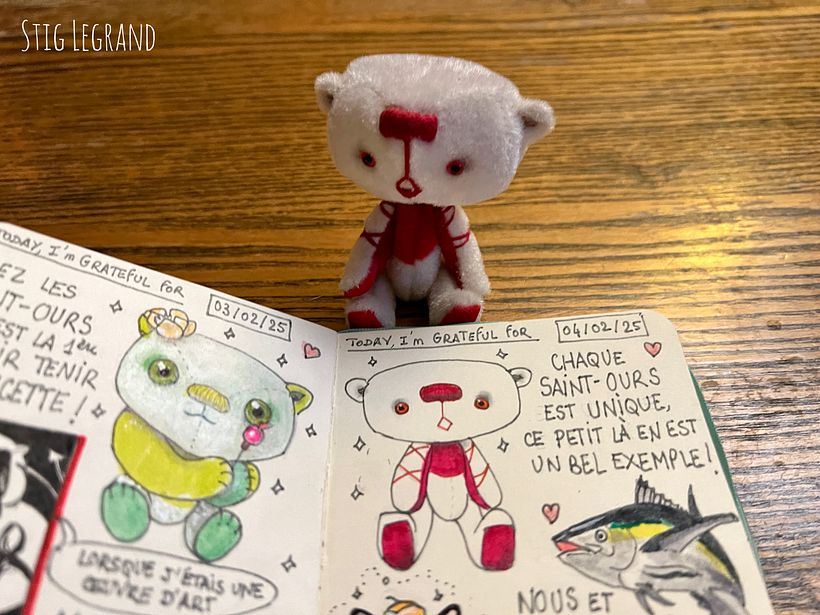 Carnet de gratitude : February 2025 sketchbook 1