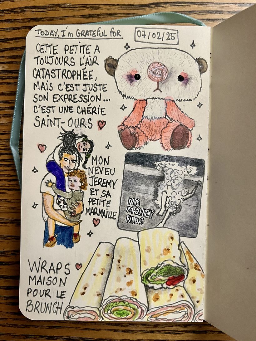 Carnet de gratitude : February 2025 sketchbook 1