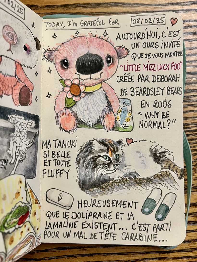 Carnet de gratitude : February 2025 sketchbook 1