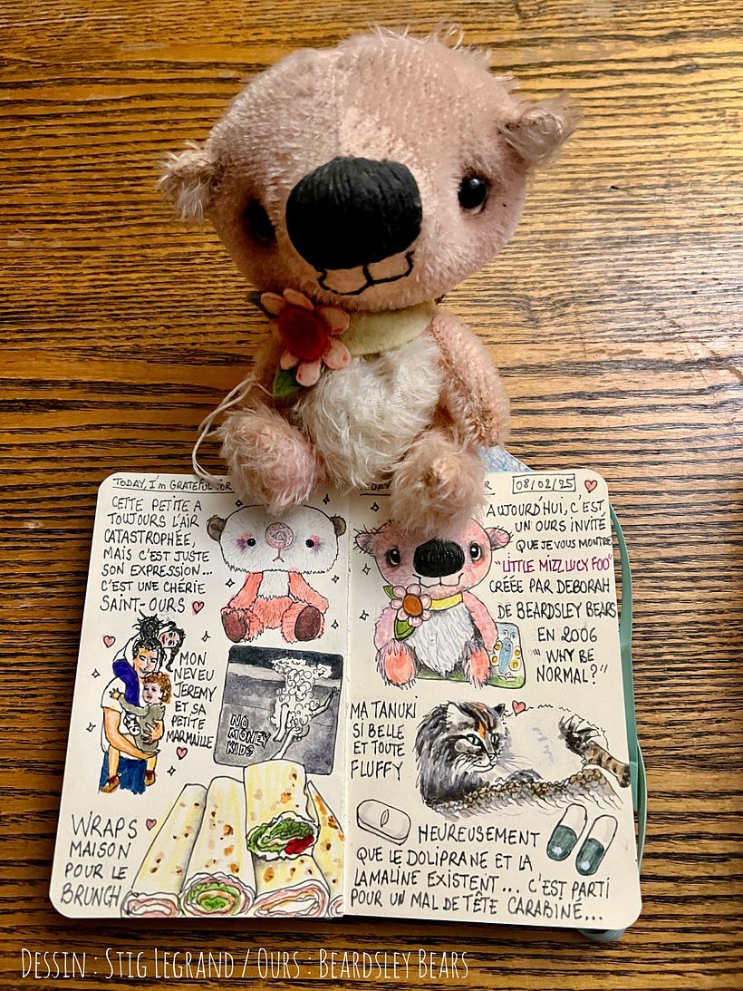 Carnet de gratitude : February 2025 sketchbook 1