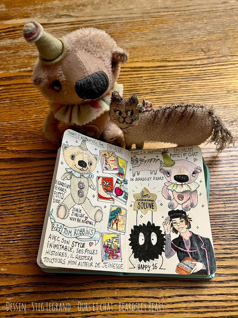 Carnet de gratitude : February 2025 sketchbook 1
