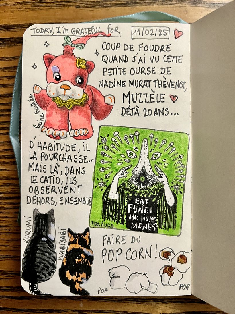 Carnet de gratitude : February 2025 sketchbook 1