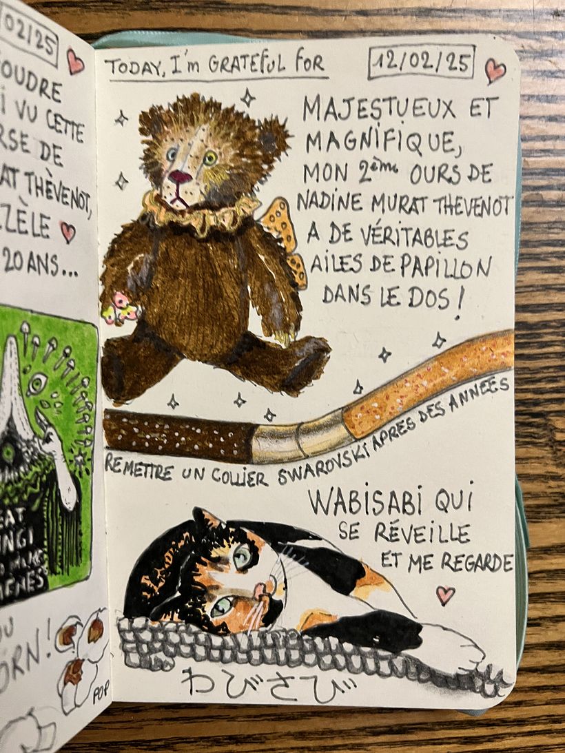 Carnet de gratitude : February 2025 sketchbook 1