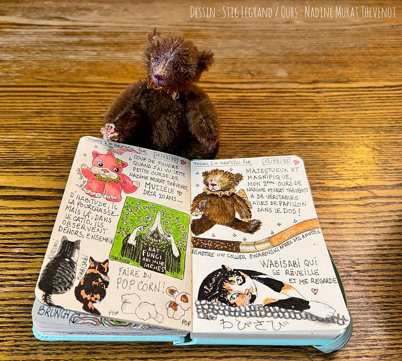 Carnet de gratitude : February 2025 sketchbook 1