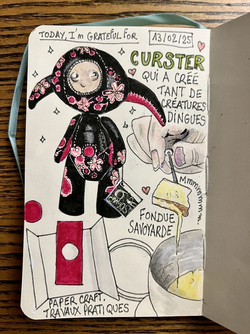 Carnet de gratitude : February 2025 sketchbook 1