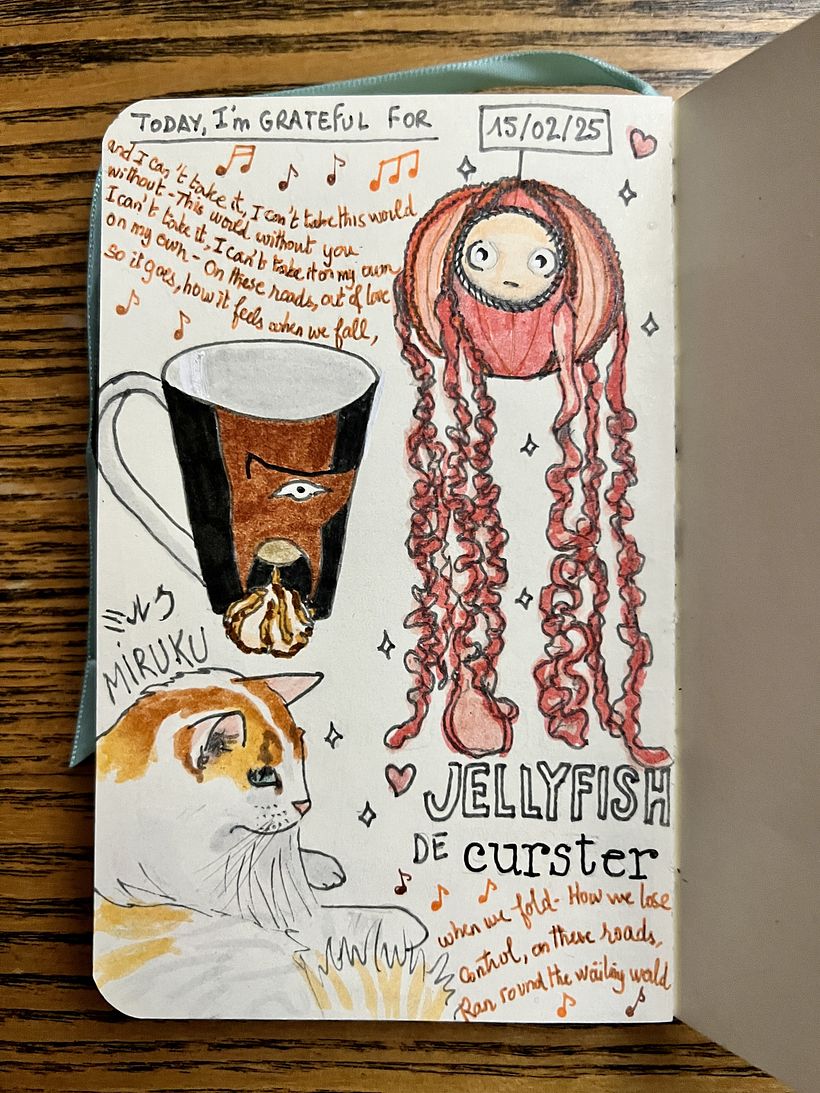 Carnet de gratitude : February 2025 sketchbook 1