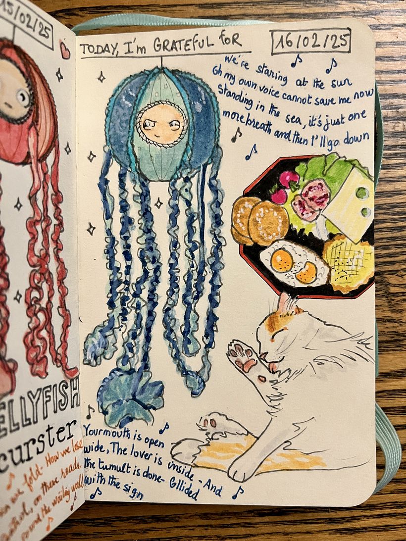 Carnet de gratitude : February 2025 sketchbook 1