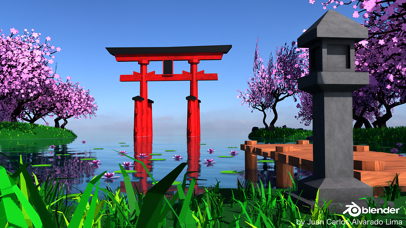 Bahía con Torii_Proyecto Final de Modelado de Escenarios 6