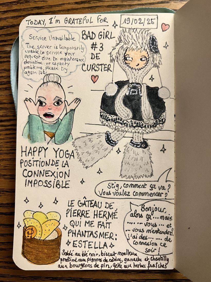 Carnet de gratitude : February 2025 sketchbook 1