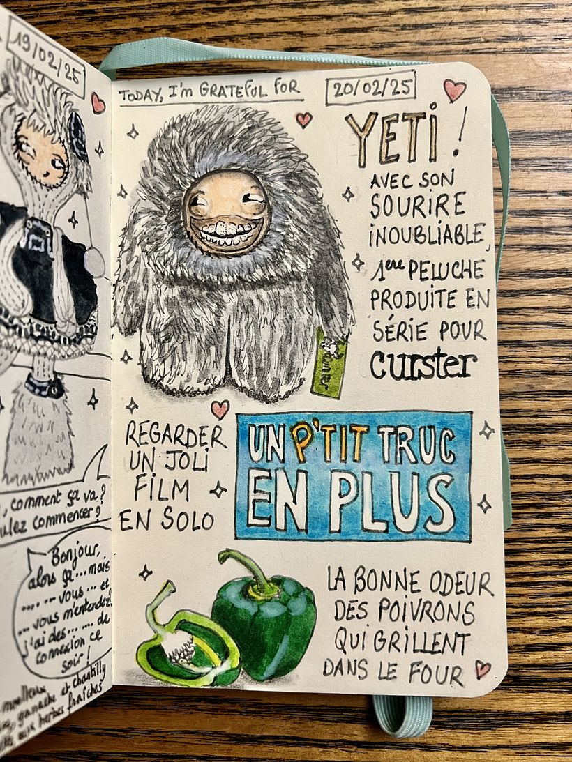 Carnet de gratitude : February 2025 sketchbook 1