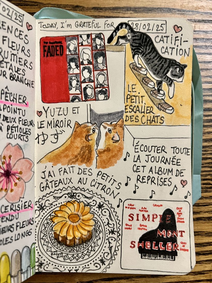 Carnet de gratitude : February 2025 sketchbook 1