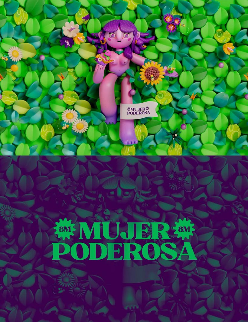 Women’s Day 8M - Ilustración Mujer Poderosa 
