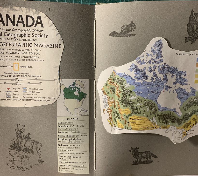 Bitácora de viaje con encuadernación francesa 2