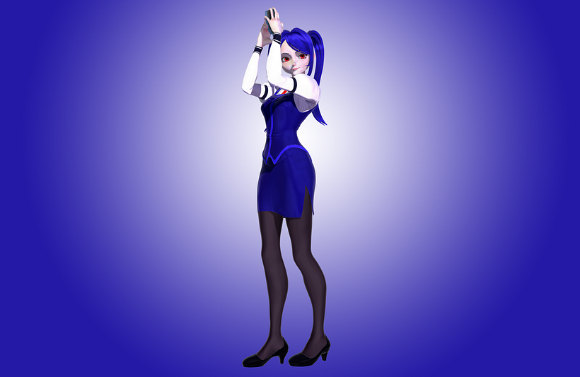 Jill Stingray por Leonardo Cervantes (Zbrush) 1