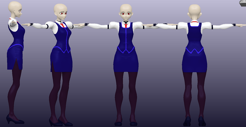 Jill Stingray por Leonardo Cervantes (Zbrush) 1