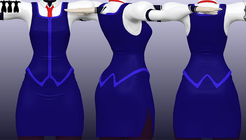 Jill Stingray por Leonardo Cervantes (Zbrush) 2