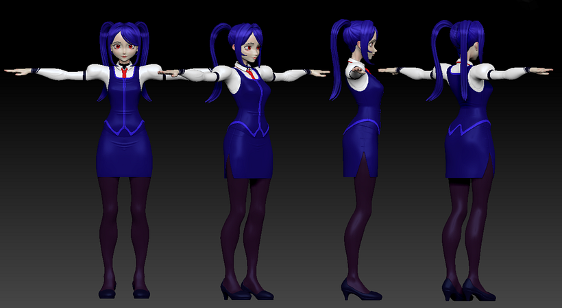 Jill Stingray por Leonardo Cervantes (Zbrush) 1
