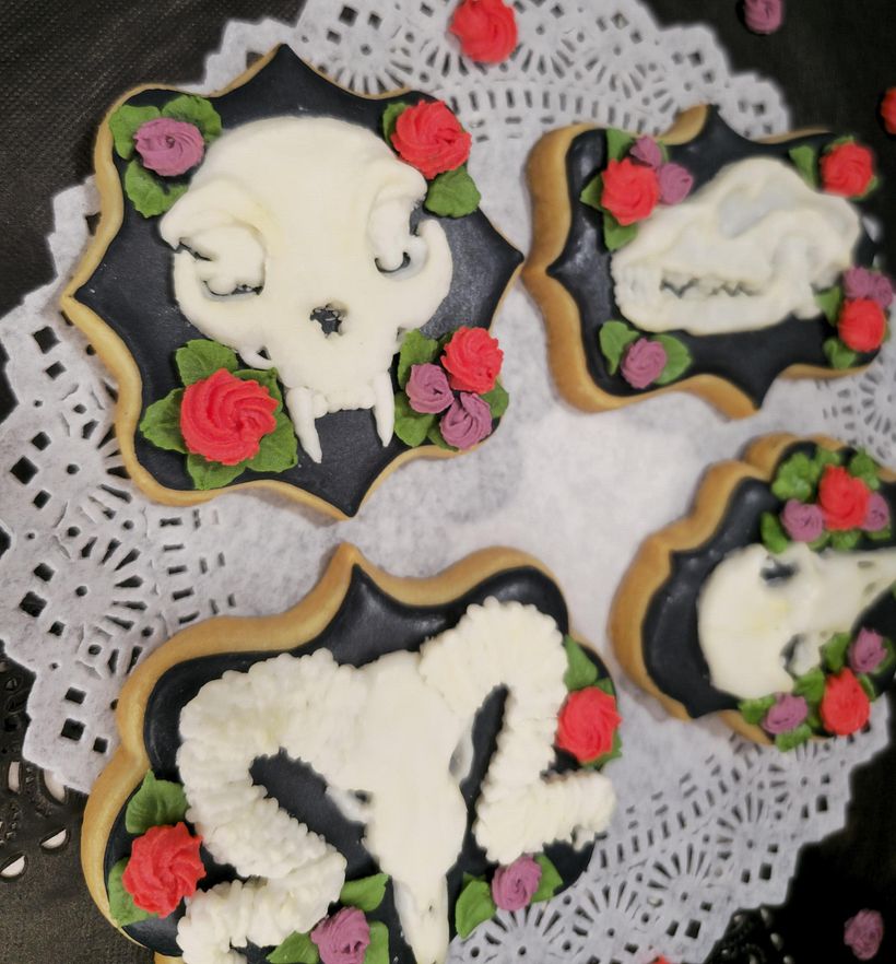 Dulces calaveras de icing 2