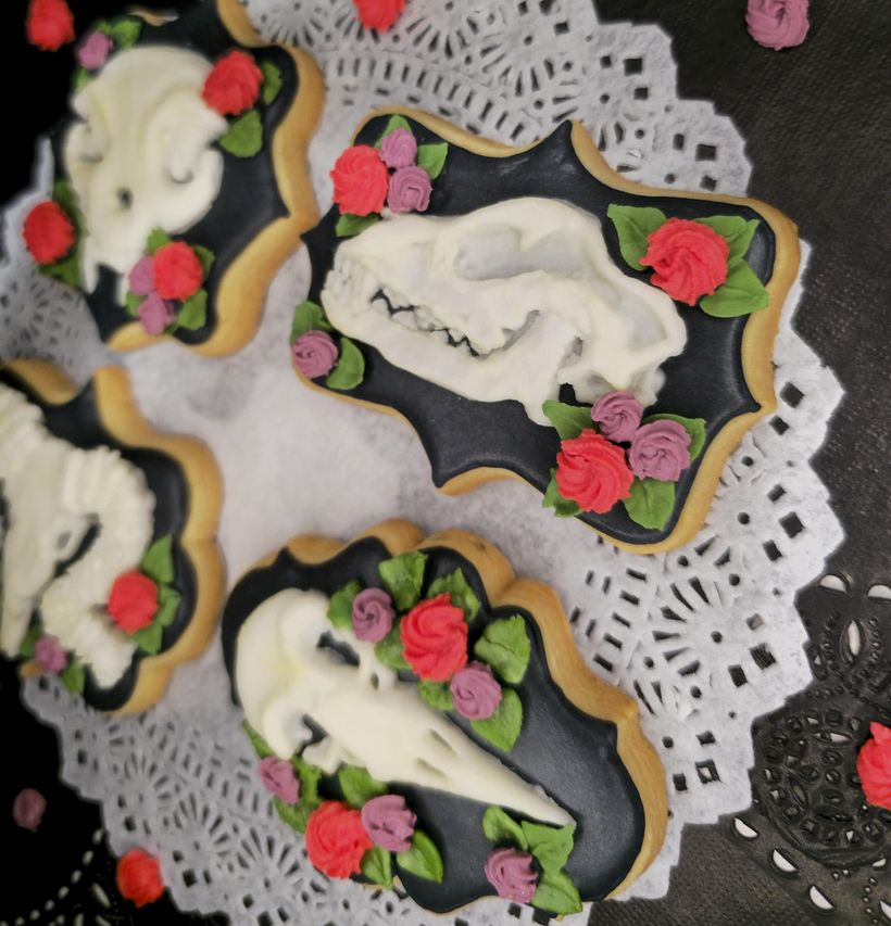 Dulces calaveras de icing 1