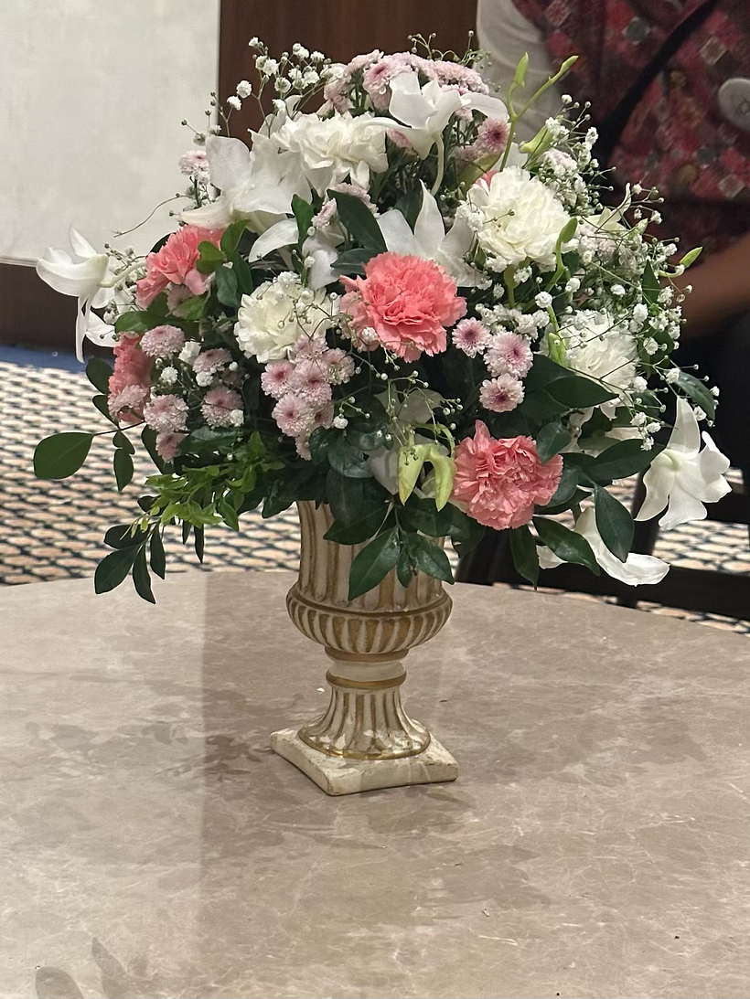 My attempt on circular/round bouquets in India 1