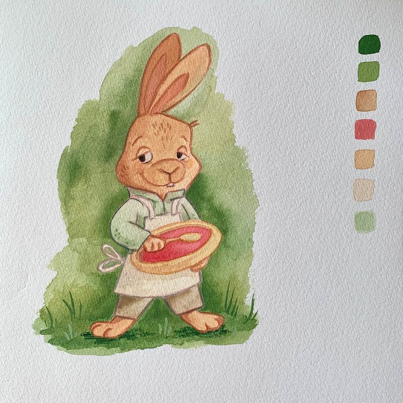 Rabbit character design for the course Character Design Sketchbook: Storytelling with Pencil 1