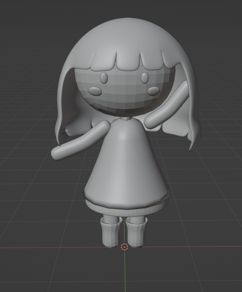 Modelado de personaje kawaii en blender 1