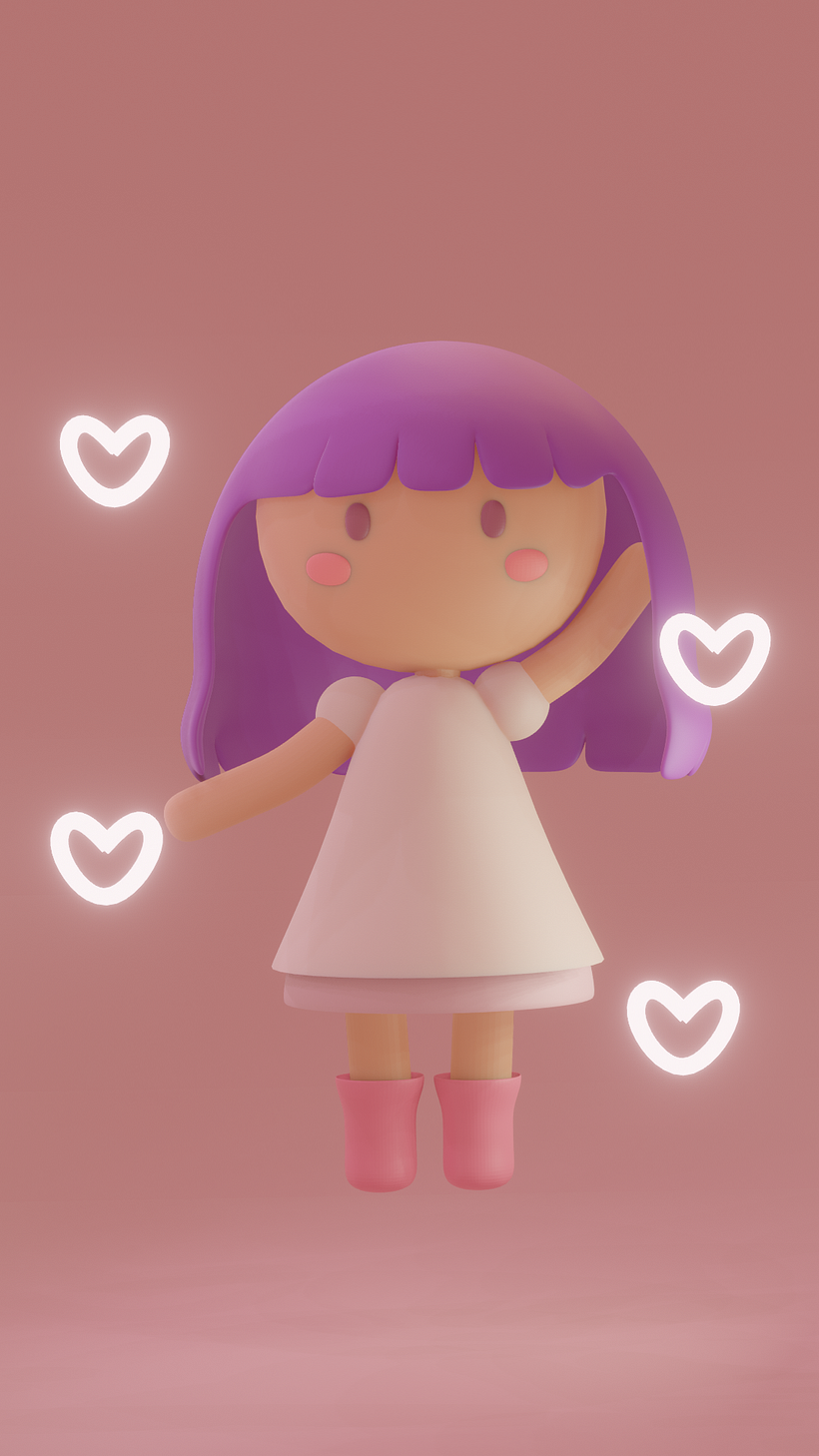 Modelado de personaje kawaii en blender 1