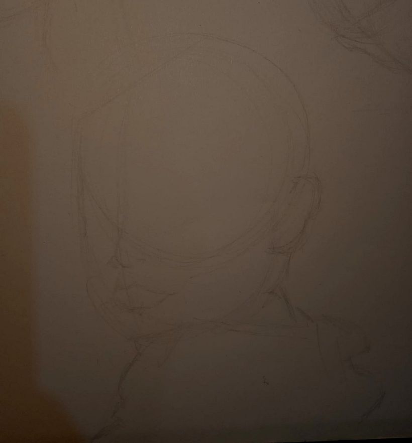 Tres rostros sketchbook 3