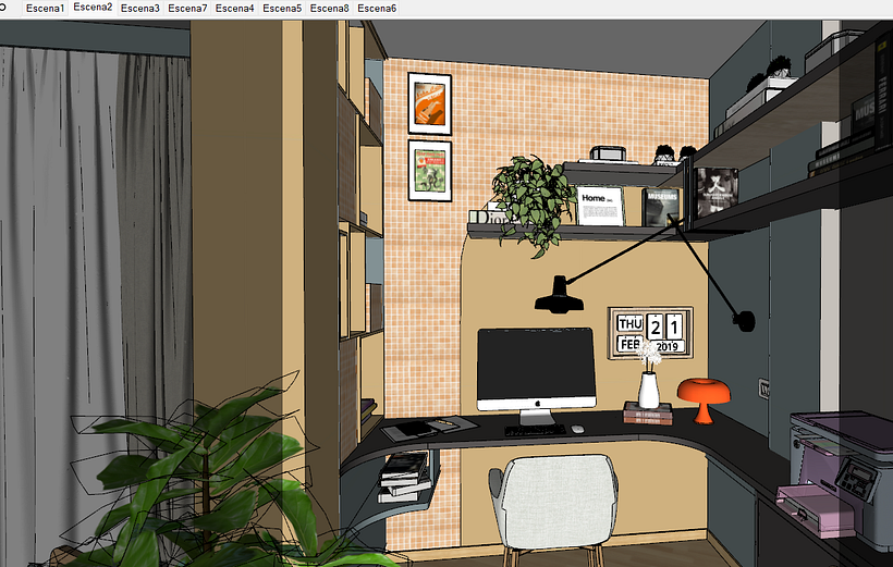 Home Office Mid Century Modern 1
