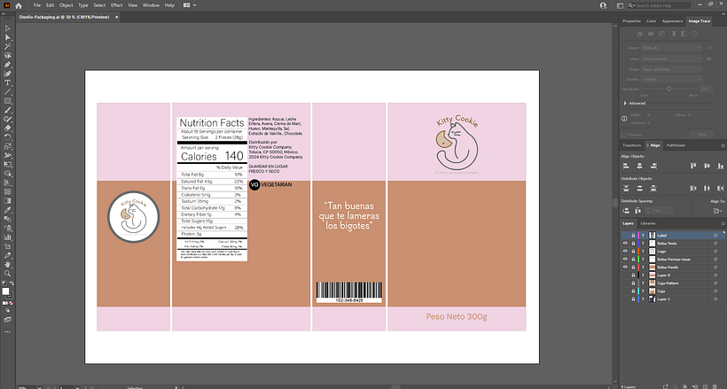 Kitty Cookie Packaging Design 1