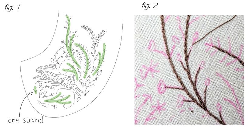 Embroidered Hare Collar 1