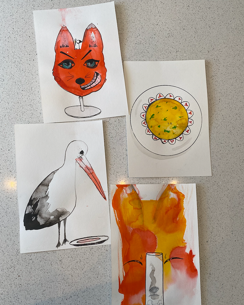 La cigogne et le renard 2