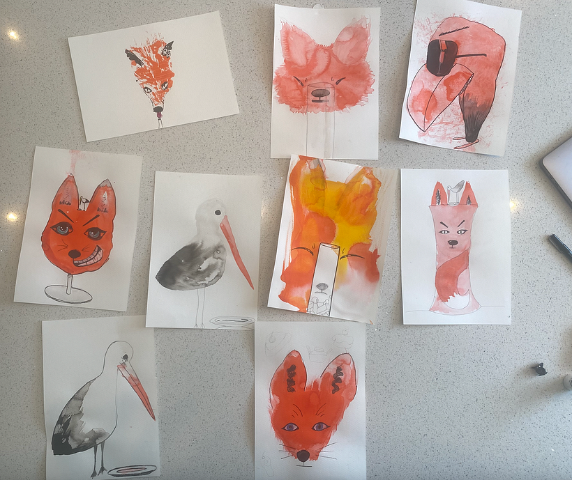 La cigogne et le renard 1