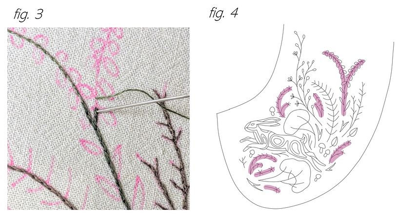 Embroidered Hare Collar 1