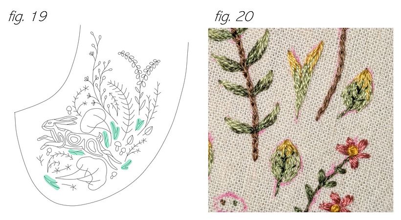 Embroidered Hare Collar 1