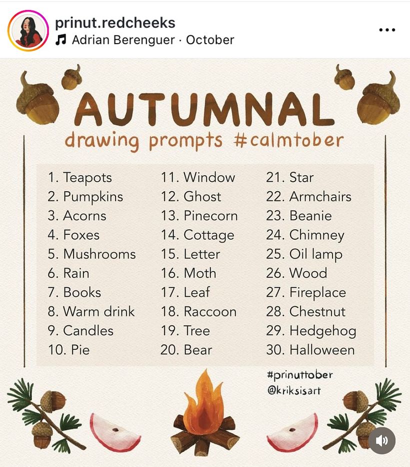 The October challenge: 30 days of drawing 1