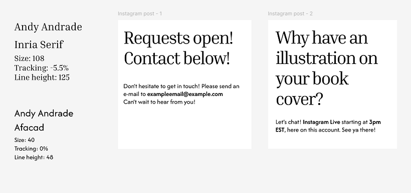 Criação de modelos de posts para Instagram 1