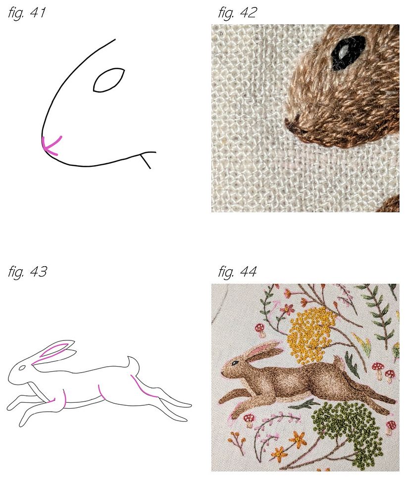 Embroidered Hare Collar 1