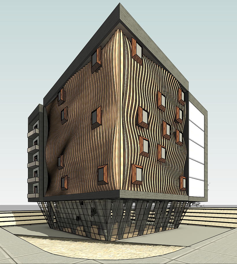 Mi proyecto para el curso "Modelado de edificios paramétricos con Revit" 1