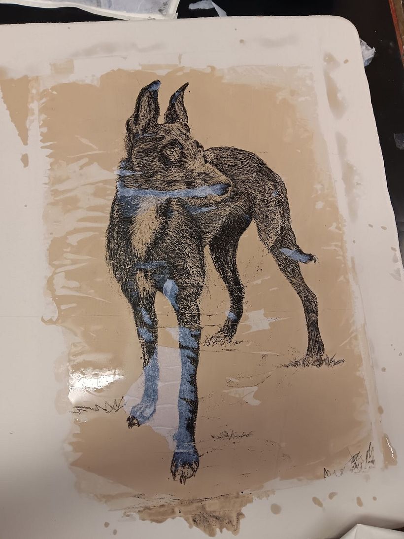 Lithographic Transfer Drawing 1